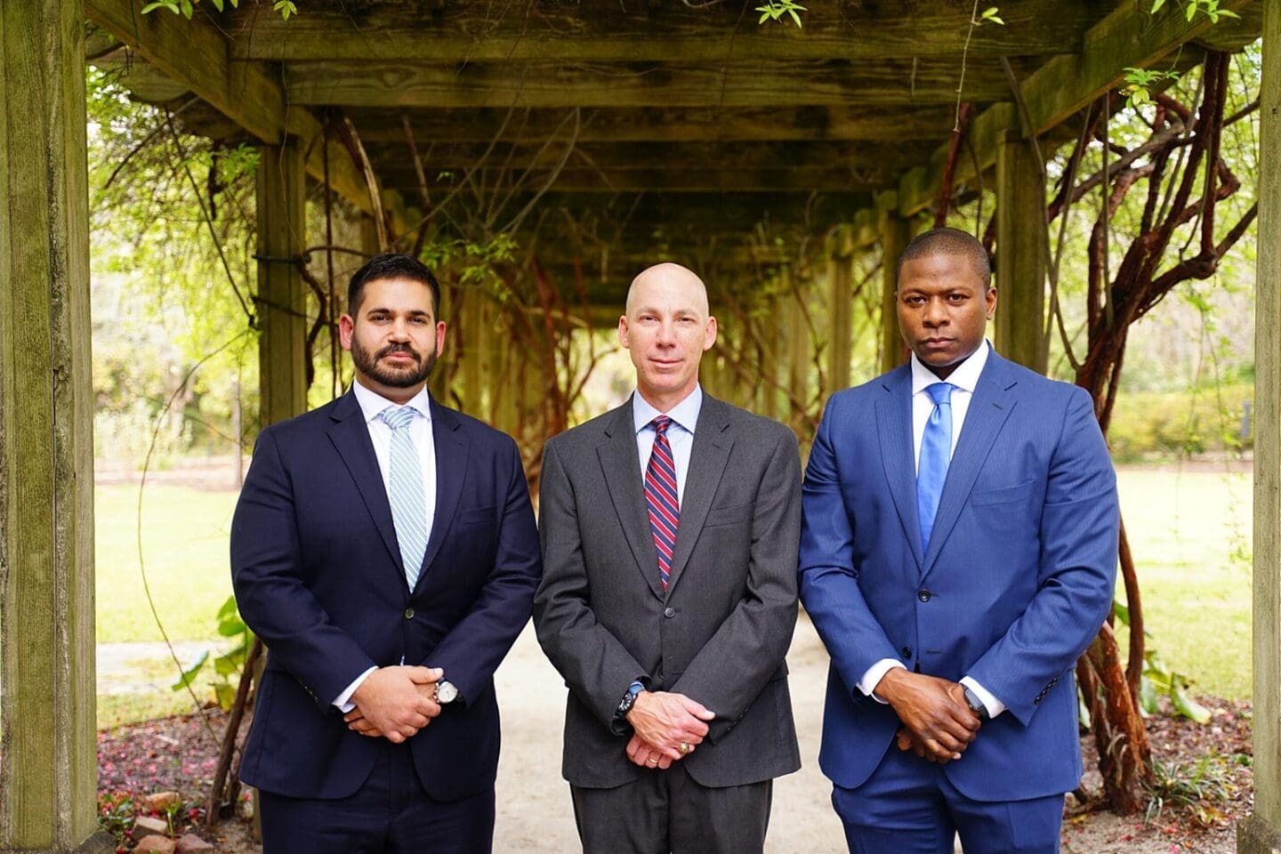 A group of attorneys working at a Charleston law firm