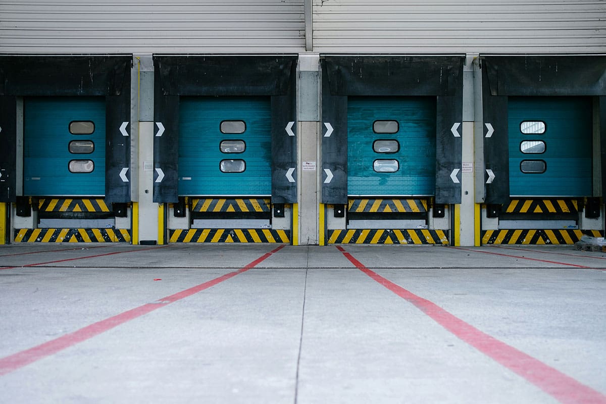 A loading area, which can be responsible for a UPS distribution center workplace injury