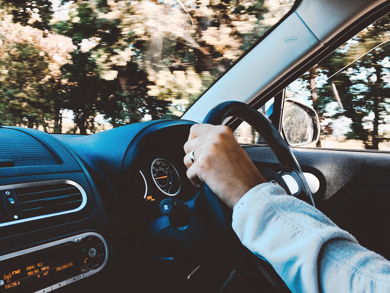 A person driving to meet a Clarendon County car accident lawyer