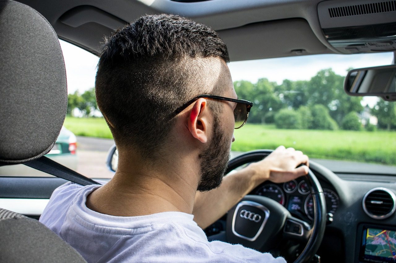 A person driving to meet a lawyer about their car accident case in Saluda, SC