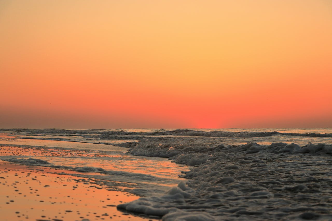 A South Carolina beach at sunset