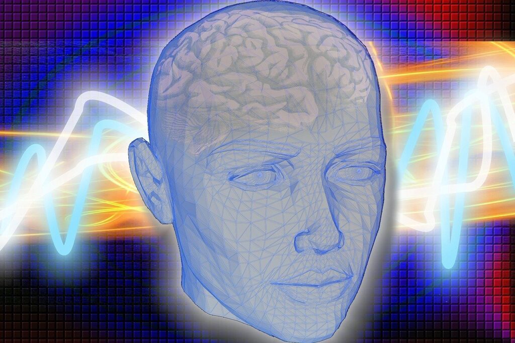 An image of shockwaves around someone’s brain