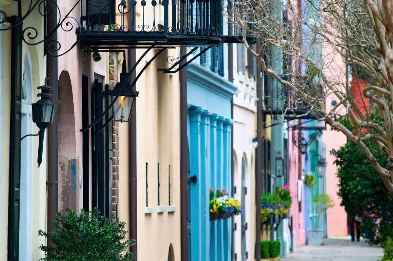 A row of buildings in South Carolina