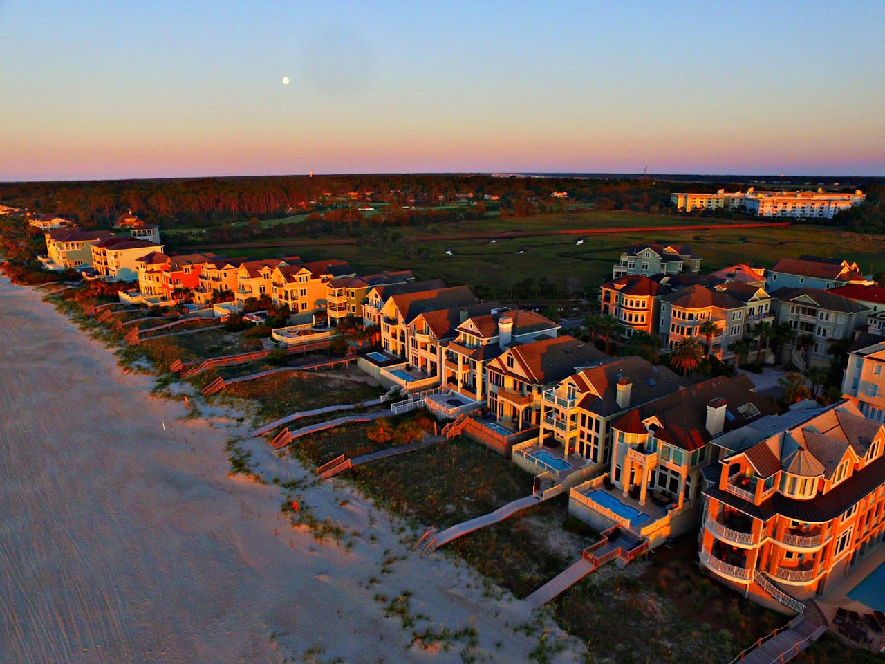 A row of houses in South Carolina
