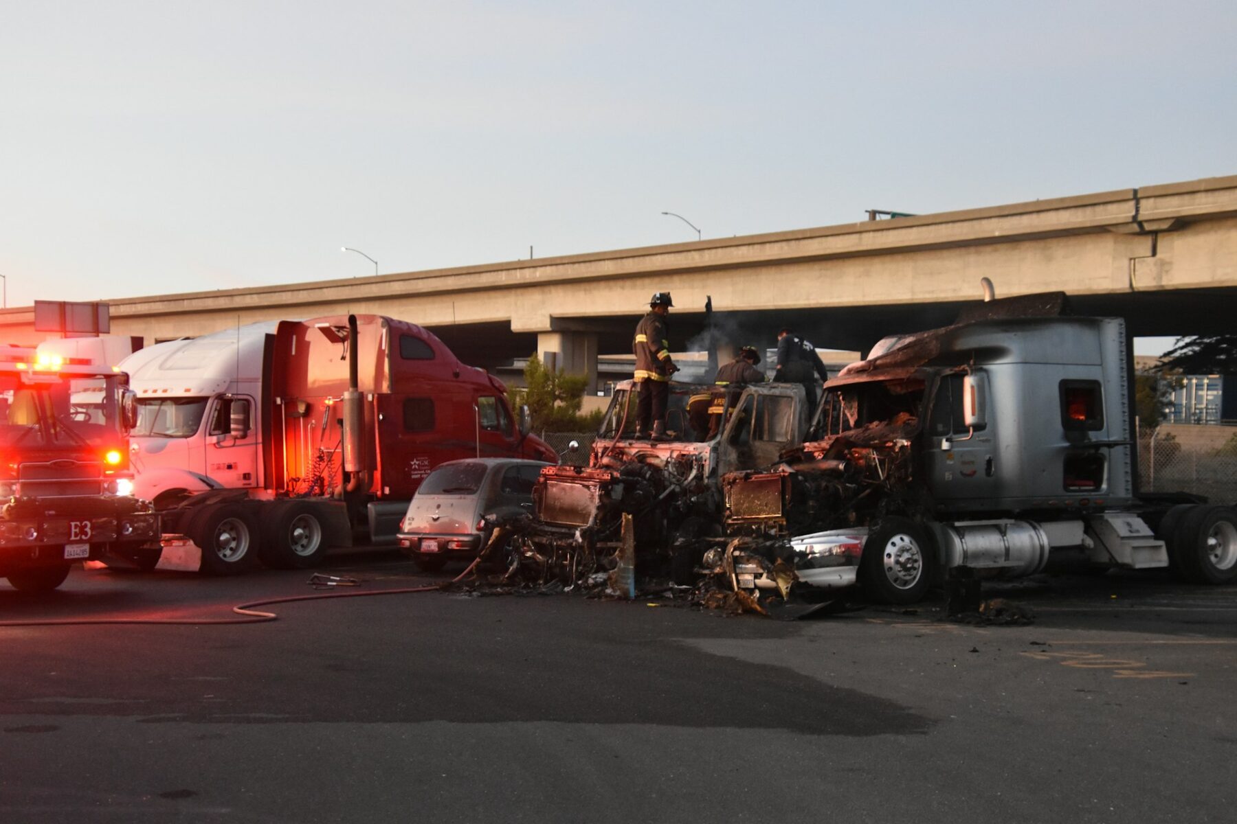 A collision between commercial vehicles and passenger automobiles, which can lead someone to seek out truck accident FAQs